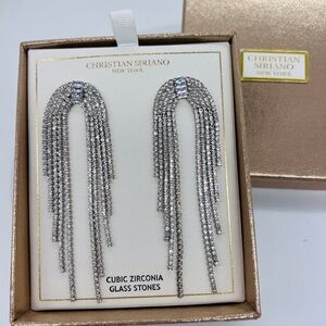 Christian Siriano Waterfall Dangle Drop Earrings NIB